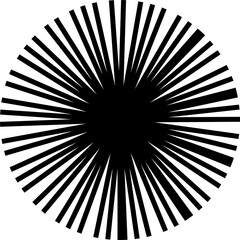 black and white circle background