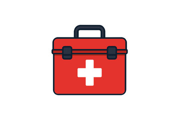 Obraz premium vector emergency aid box