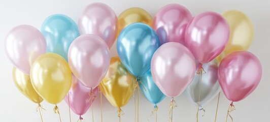 The vibrant collection of colorful balloons celebrating joyful moments together.