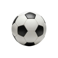 Fototapeta premium Classic black and white soccer ball for sports and gaming enthusiasts transparent background