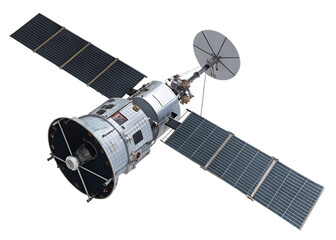 Advanced Space Telescope Orbiting Earth with Solar Panels and Antenna for Scientific Research and Exploration of the Universe