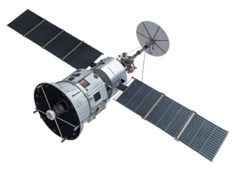 Advanced Space Telescope Orbiting Earth with Solar Panels and Antenna for Scientific Research and Exploration of the Universe