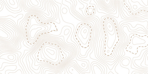 The stylized height of the topographic map contour in lines and contours isolated on transparent. Black and white lines seamless Topographic map patterns, topography line map. 