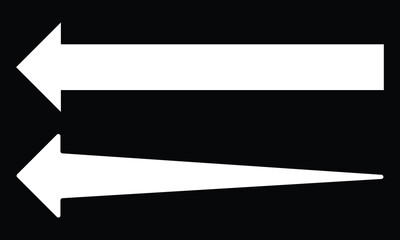 Obraz premium white arrow icon set.