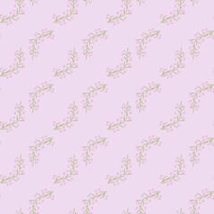 seamless  pink floral pattern pastel background