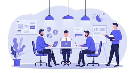 Team Of Business Professionals In Conference Room Collaborating On Global Expansion Strategies, International Growth Planning, Corporate Development, And Market Opportunities