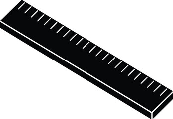  ruler straight edge vector icon