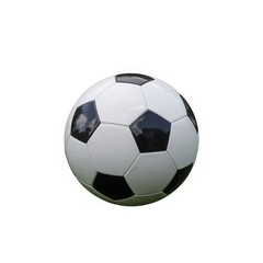 Fototapeta premium Black and white soccer ball football panels