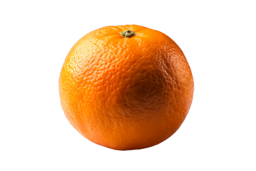 A single ripe orange against a dark background