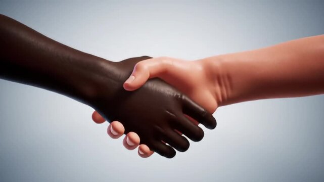 United hands shake in agreement