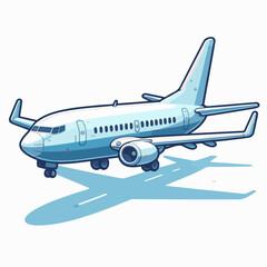 Fototapeta premium vector illustration of a aircraft