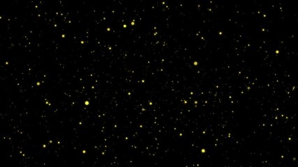 Falling gold glitter dust particles motion background - Powered by Adobe