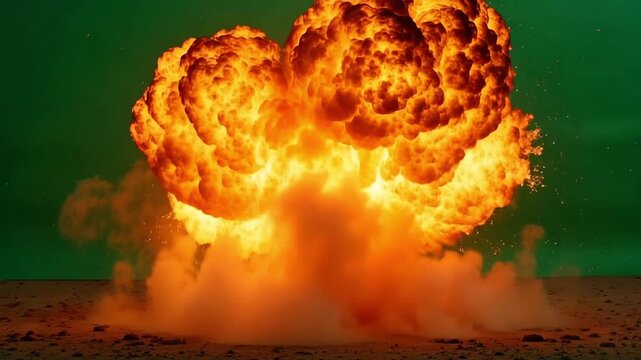 Explosive burst of fireballs and sparks, dynamic action sequence, intense energy release, dramatic visual effect