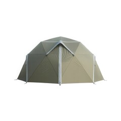 Khaki geodesic shelter geodesic tent camping shelter