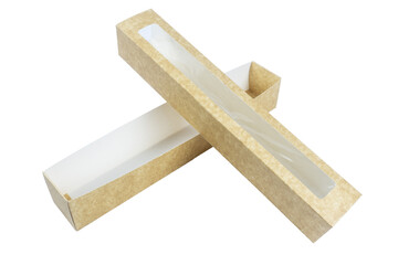 wooden ruler isolated on white background