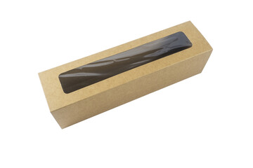 wooden box isolated on white