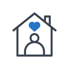 Fototapeta premium At Home Elder Care Icon