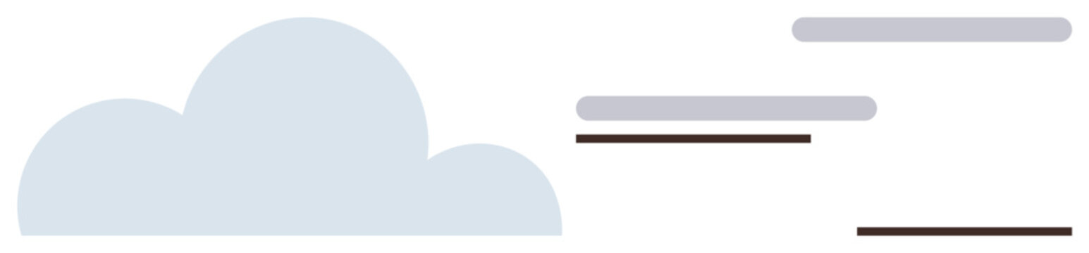 Soft blue cloud and parallel horizontal lines evoke ideas of speed, connectivity, data transfer, and cloud technology. Ideal for communication, cloud storage, computing, networks, innovation