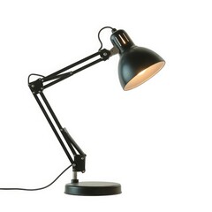 Black articulated desk lamp with bright light black desk lamp