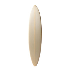 Surfboard isolated on white background with sleek design realistic clean texture and sporty style