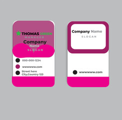 Corporate Id card design template - vector
