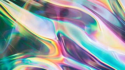 A dynamic holographic background with swirling colors and abstract shapes, creating an otherworldly effect that adds energy to the design. generative ai