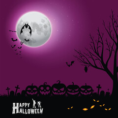 Scary Spooky Background with Scary environment for Happy Halloween Celebrations and Trick or Treat Parties