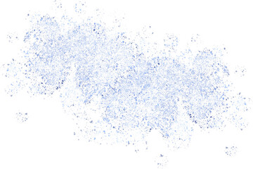 Abstract blue watercolor texture background isolated on transparent background