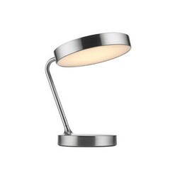 Brushed metal desk lamp with bright light silver minimalist