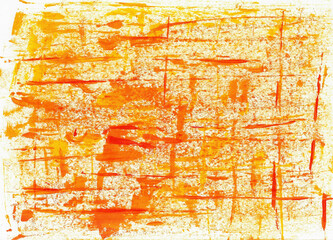 Textured abstract artwork in vibrant yellow and orange for creative design.