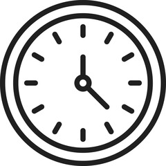 Round clock with hands time dial