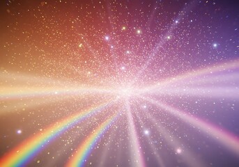 Obraz premium Radiant Burst of Stardust and Light A Cosmic Symphony of Colors and Sparkling Particles in a Celestial Dance