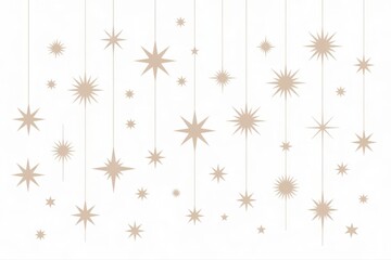 Elegant star pattern design for Christmas, holidays, or special occasions, stylish and modern