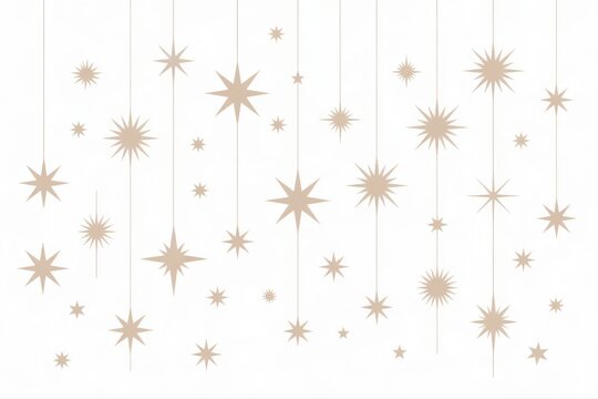 Elegant star pattern design for Christmas, holidays, or special occasions, stylish and modern