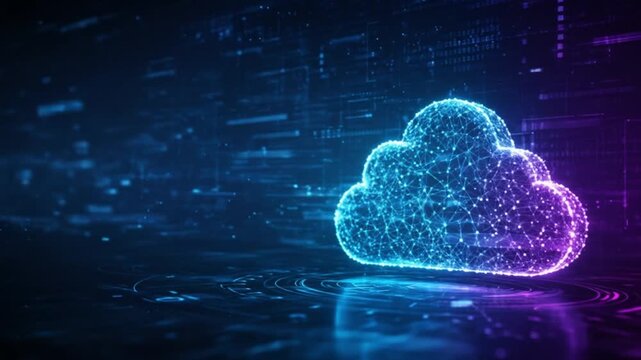 Cloud computing technology concept digital data storage network solutions for business innovation