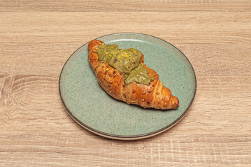 Classic croissants with a silky, elastic crumb: a sign of good gluten development and controlled fermentation