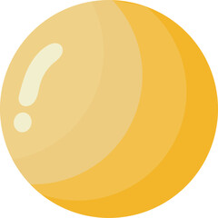 Yellow Planet Illustration