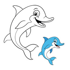 A playful dolphin splashes in the waves with a big smile, spreading joy and laughter in this funny dolphin fun coloring page—perfect for kids’ creativity and imagination!
