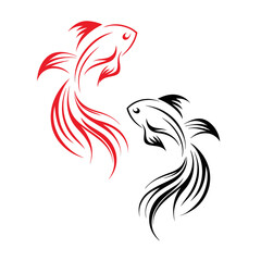 image of an goldfish on white background