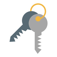 Room Key Vector Design Icon Style