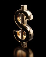 Gold Dollar Sign