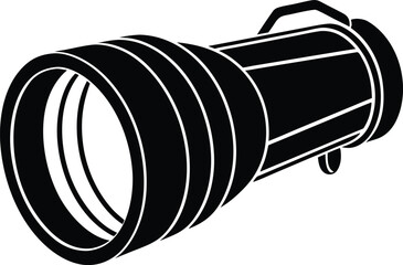 light flash for photography silhouette vector