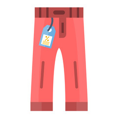 Pant Sale Vector Design Icon Style