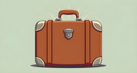 old suitcase clipart, classic suitcase art, brown leather travel bag, vintage suitcase drawing, antique luggage vector, travel luggage icon, retro luggage illustration, suitcase outline vector, old su