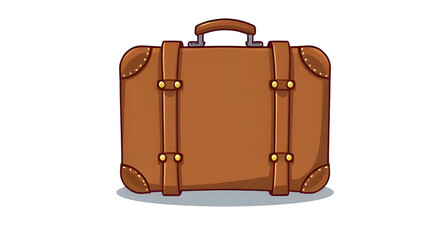 old suitcase illustration, worn leather bag, luggage icon vector, antique suitcase illustration, vintage trunk illustration, brown retro suitcase, suitcase artwork, travel bag vector, old suitcase cli