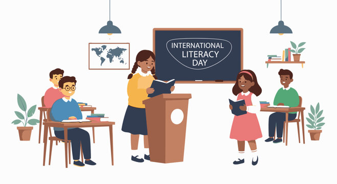 Celebrating International Literacy Day Empowering Students Through Education - Powered by Adobe