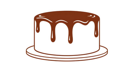 chocolate sponge cake, cake decoration vector, chocolate glaze cake, confectionery vector, food illustration design, bakery dessert vector, cartoon chocolate cake, chocolate slice icon, chocolate tart