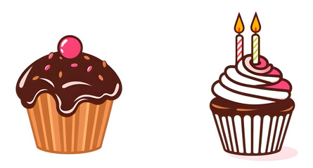 chocolate cupcake vector, cupcake illustration, dessert vector, sweet cupcake icon, chocolate muffin vector, cupcake with frosting, cupcake clipart, cupcake drawing, chocolate dessert art, sweet food 