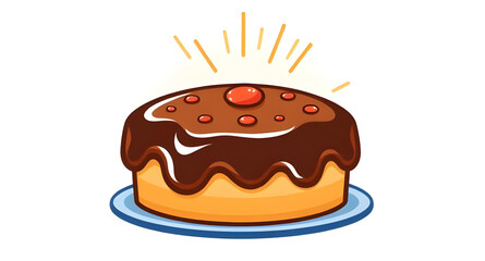 chocolate cream cake, cake with frosting, chocolate pastry vector, sweet treat vector, food vector art, dessert clipart, cake illustration isolated, chocolate birthday cake, chocolate cake drawing, ba