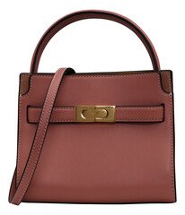 Image of a handbag for fashion on white background